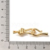 Brass Hook and S-Hook Clasps KK-K389-104G-3