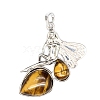 Natural Tiger Eye Pendants PW-WG23DAF-07-1