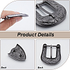1Pc Belt Alloy Buckle Sets FIND-GF0008-76B-6
