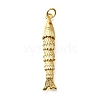 Brass Micro Pave Cubic Zirconia Pendants X-KK-R217-01G-05-1