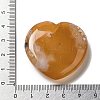 Natural Carnelian Love Heart Ornaments DJEW-Z007-01B-3