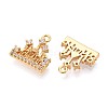 Brass Micro Pave Cubic Zirconia Charms X1-KK-N263-85G-2