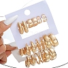 Alloy Hoop Earring Sets PW-WG5C126-01-2