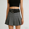 Imitation Leather with Alloy Rivets Chain Belts AJEW-WH20006-449A-7