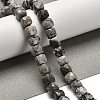 Natural Map Stone/Picasso Stone/Picasso Jasper Beads Strands G-H078-C07-01-2