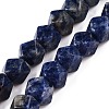 Natural Sodalite Beads Strands G-T138-41-4