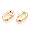 Brass Spring Gate Rings KK-WH20009-01G-B-2