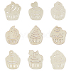 63Pcs 9 Styles Unfinished Wood Cutouts WOOD-WH20011-11A-7