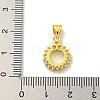 Rack Plating Brass Micro Pave Cubic Zirconia Pendants KK-C074-04G-02-3