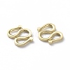 Brass S Hook Clasps KK-L205-06G-2