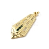 Brass Micro Pave Cubic Zirconia Pendants KK-U047-07G-01-2