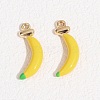 Fruit Alloy Enamel Pendants LS-ENAM-P264-02J-G-1