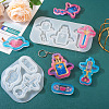  2Pcs 2 Style Medical Theme DIY Pendant Silicone Molds DIY-TA0005-23-7