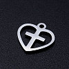 201 Stainless Steel Hollow Charms STAS-Q201-JN318-1-2