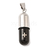 304 Stainless Steel Pendants STAS-D110-46BP-1