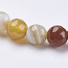 Natural Striped Agate/Banded Agate Beads Strands G-P364-14-6mm-3