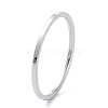 Non-Tarnish 1mm Polished Plain Dome Finger Ring for Girl Women RJEW-C012-02E-P-3