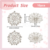 10Pcs Alloy Rhinestone Shank Buttons FIND-FG0003-21S-2