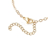 Electroplate Glass Butterfly Charms Finger Ring Bracelet for Women BJEW-JB11770-4