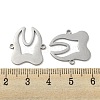 Non-Tarnish 304 Stainless Steel Connector Charms STAS-P344-14P-2