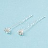 Brass Flower Head Pins LS-KK-G413-04S-3