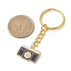 Alloy Enamel Keychain Pendant KEYC-JKC00744-02-3