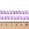 Anti-Tarnish Electroplate Rondelle Glass Beads Strands EGLA-T021-8mm-17-07-2