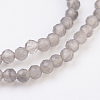 Natural Smoky Quartz Beads Strands G-F568-129-3mm-3