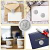 12 Sheets PET Adhesive Wax Seal Stickers DIY-WH0524-003-4