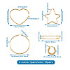 201 Stainless Steel Hoop Earrings Sets EJEW-PJ0001-02-6