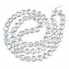 Electroplate Glass Beads Strands X-EGLA-S188-14-B03-3