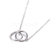 304 Stainless Steel Pendant Necklaces NJEW-O118-07P-2