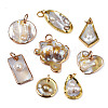 Natural White Shell Pendants SHEL-S278-074-2