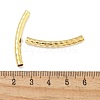 Brass Curved Tube Beads KK-B120-01D-G-3