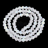 Imitate Austrian Crystal Bicone Frosted Glass Beads Strands EGLA-A039-T6mm-MB13-2
