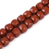 Natural Red Jasper Beads Strands G-H078-C34-6mm-2