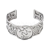 Constellation Alloy Open Cuff Bangles for Women Men BJEW-C064-01AS-06-2