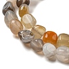 Natural Botswana Agate Beads Strands G-D081-A10-01-4