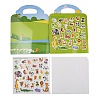 Plastic Reusable Stickers Book for Kids STIC-P013-3