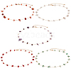 ANATTASOUL 5Pcs 5 Style Natural Mixed Gemstone Chips Beaded Necklace for Women NJEW-AN0001-14-1