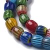 Handmade Millefiori Lampwork Beads Strands LAMP-F035-07-3