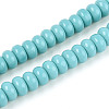 Opaque Spray Painted Glass Beads GLAA-ZX008-8mm-18R-1