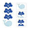 Creative Whale Spray Shape Paper Hanging Garlands DIY-WH0114-01-4