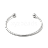 Classic 201 Stainless Steel Cuff Bangles for Women BJEW-P289-01P-2