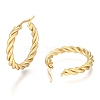 304 Stainless Steel Hoop Earring EJEW-F257-12G-2