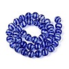 Handmade Foil Glass Beads Strands FOIL-N033-05B-2