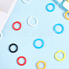 210Pcs 7 colors Plastic Loose Leaf Book Binder Rings KY-CP0001-25A-6