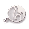 304 Stainless Steel Pendants STAS-N096-05P-3