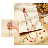 SUPERFINDINGS Religion and Rose Beads Necklace DIY Making Kit DIY-FH0004-05-3