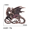 Dragon Rhinestone Pins PW-WG14714-01-3